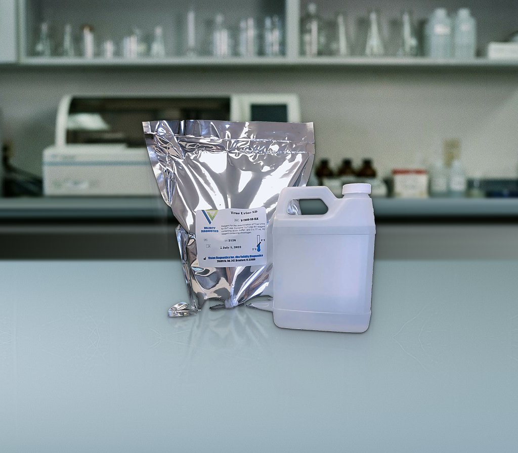 True Urine Short Duration Bulk Reagent Kit 1 Liter (7692 tests) — V-TRUU-SD-XL